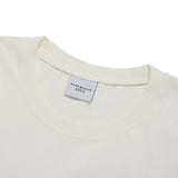 24FW チェーン刺繡スクリプトプリンティングショートスリーブTシャツ クリーム