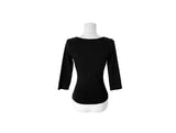 26FW★ [MADE] Fowor Henley Neck Button Slim Three Quarter T-Shirt
