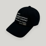 ブラック イエスオブコースキャップ