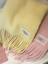 LACE LABEL HAIRY MUFFLER LEMON