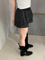 Teagan Roll-up Elastic-Waist Shorts