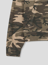 Camo Single Zip Hoodie