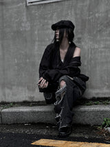 [unisex] サマークールシースルーフードジップアップ (2color)