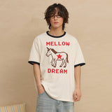 MELLOW DREAM ユニコーンリンガー ハーフスリーブTシャツ