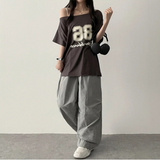 Deronspan Unbal Shoulder Boxy Fit Short Sleeve Tee