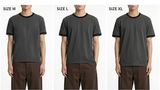エッセンシャルスタンダード半袖リンガーTシャツ 3GEAR チャコール
