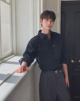 Roden Corduroy Striped Rivet Shirt