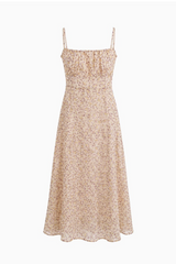 BLOOMING GARDEN CHIFFON DRESS