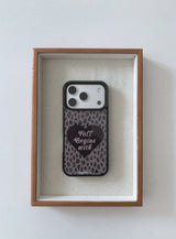 Fall Begins Leopard Glass Bumper Case