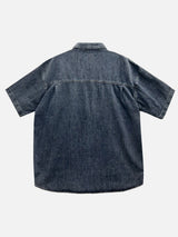  Loose Patch Washed Half Shirt 2C