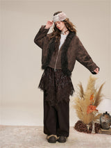 Layered Shirring Pleats Skort