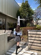 ウォンテッドプリテッドミニスカート