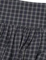 チェッカード パンプキン スカートパンツ(NAVY)
