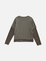 Mocha Dot Layered T-Shirt (2c)