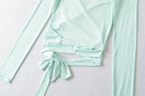 Lavi V Neck Wrap Top