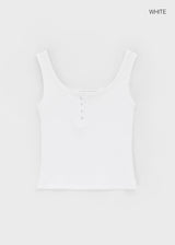 [MADE] Lunel Snap Ribbed Sleeveless Top