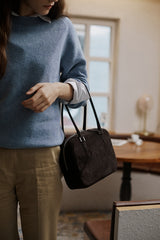 BROSCHE BAG SUEDE ESPRESSO