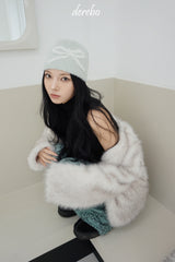 Snow White No Collar Fur Jacket