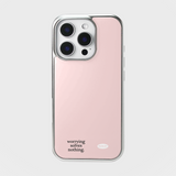ホリデー エポキシ バンパーケース (silver / baby pink)