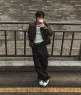 Cres Double Knee Carpenter Raw Denim Pants