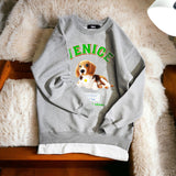 600D-027 VENICE DOG LAYERED SWEAT SHIRTS