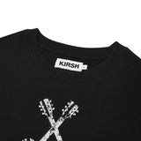 UNION JACK CROP T-SHIRT - BLACK 
