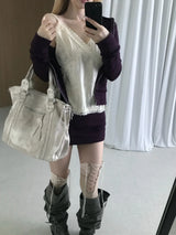 レースアップ ストッキング(3 color)