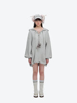13DE MARZO Chains Hoodie Dress