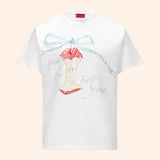リラックスドTシャツウィズアンアップル