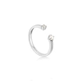 [Worn by Kim Yuna, Winter, Chuu, Tsuki,Solar] Freshwater Pearl 925 Silver + rhodium plating Adjustable Size Ring R043-01H