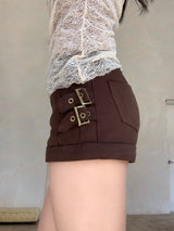 Bay Side Two Buckle Roll-up Short Pants
