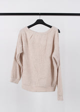 PUFFY CUTOUT KNIT