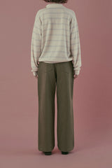 Cozit stripe knit_ivory