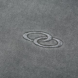 ビンテージピグメントウォッシングフーディドTシャツ グレー