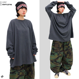 オーバーダンブルボックス長袖Tシャツ
