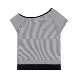 ミスティックワンショルダーTシャツ (BLACK) F25QB107