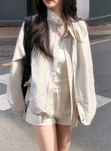 TK Loose Nylon100％ Wind Breaker (4color)