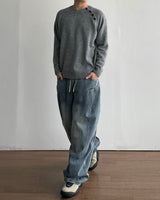 Ridge Curved Denim Pants