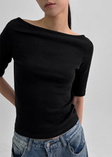 [MADE] Senko Boat Neck Half Sleeve Tee