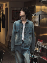 [PREMIUM/MADE] シグニチャーモルドクロップデニムジャケット