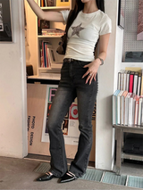 ベーシックブーツカットデニムパンツ(6color)