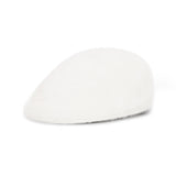 VA Stud Angora Hunting Cap / Ivory