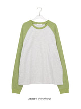 [unisex] Clove Over Fit Raglan Long Sleeve Tee