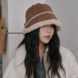 Moon Suede Bonnet Hat (Brown)