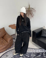 Ruin Crop Ribbed Long Sleeve