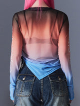 Sunset Tribal Mesh T-Shirts