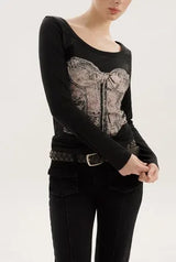 Silhouette tee - black
