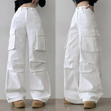 Sid high waist cargo wide parachute pants