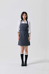 ASTRAL BUCKLE MINI DRESS / CHARCOAL