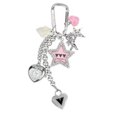 Alice Logo Heart Star Keyring